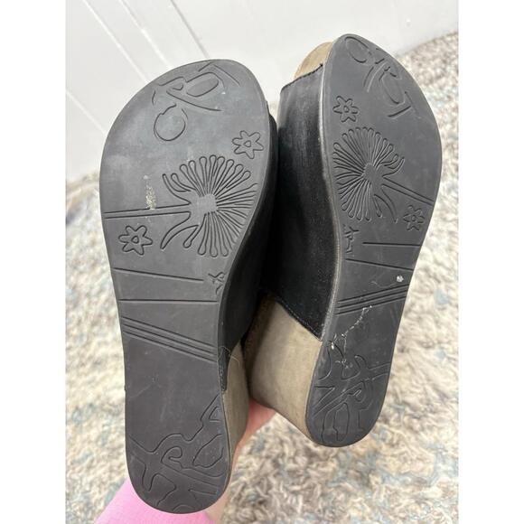 Otbt Shoes Womens 8 Jaunt Wedge Sandals Hooded Platform Peep Toe Leather - Picture 6 of 13